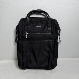 Baggallini Soho Laptop Backpack Black Nylon Carry On Travel Water Resistant